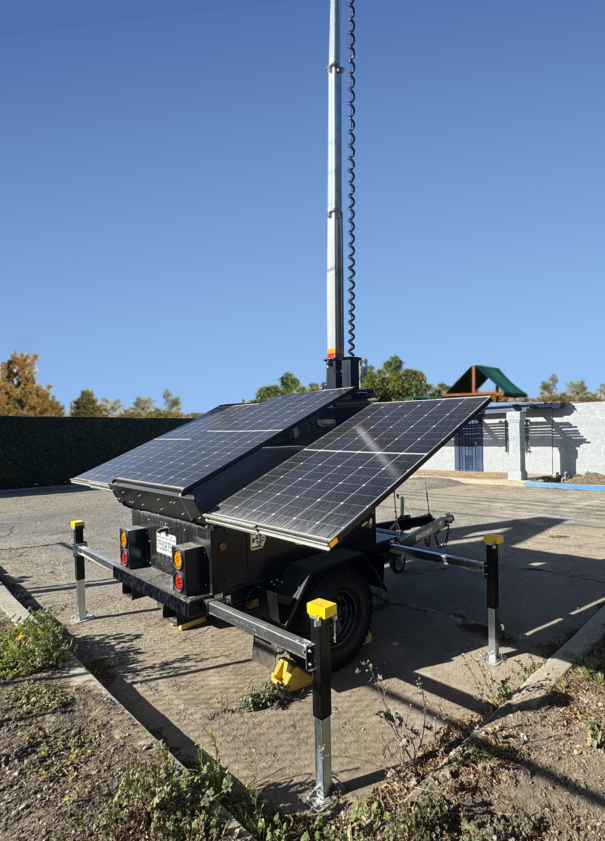 solar panel for the mobile security trailer